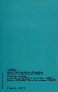 Poésie 1 n°12 (1970)